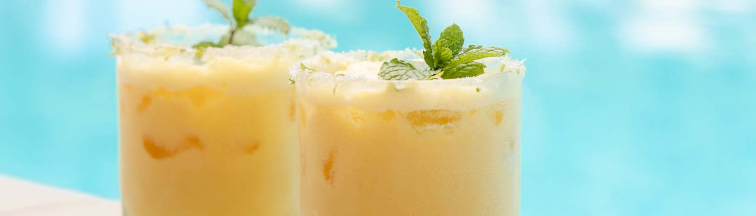 Yellow Pool Cocktail landscape
